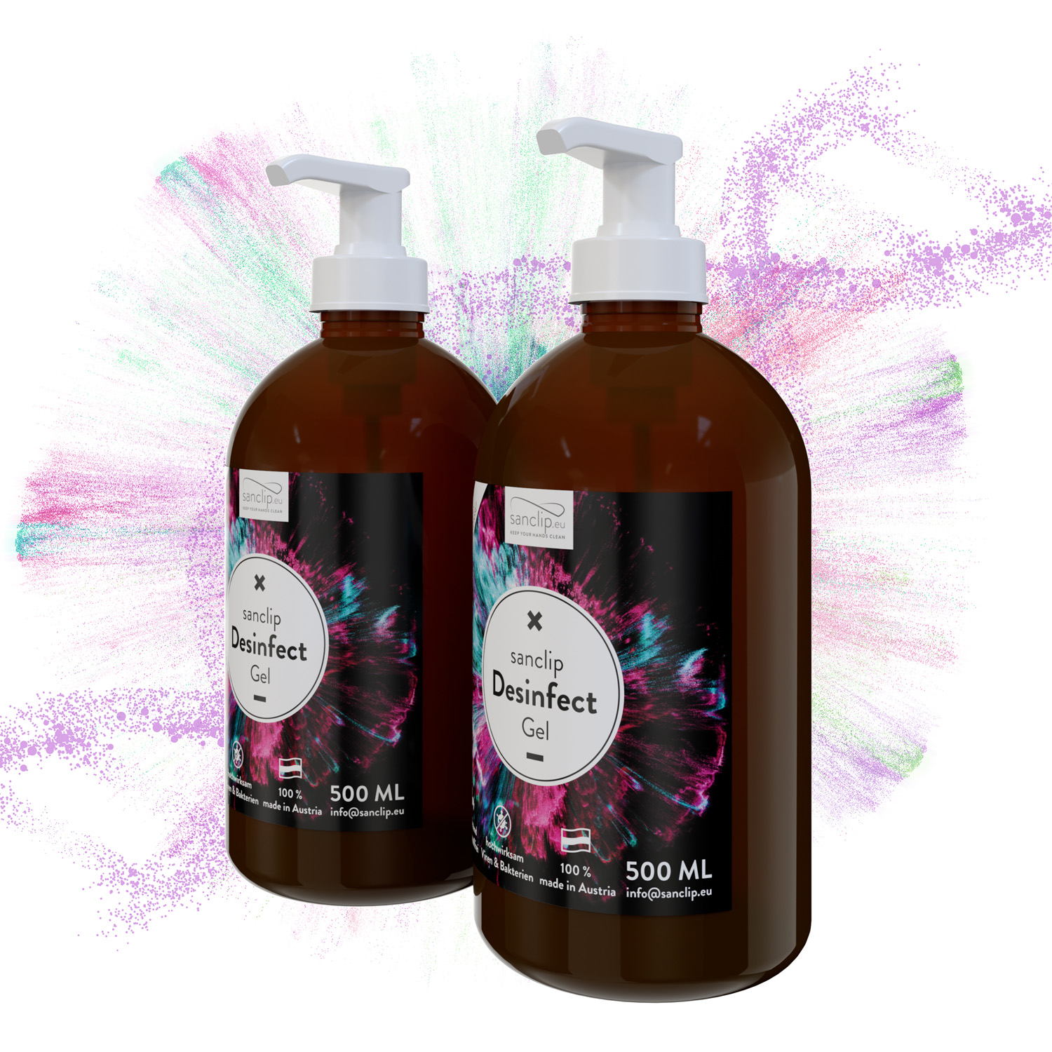 2x SANCLIP: Desinfect Gel Flasche